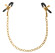 Чёрные с золотом зажимы на соски Gold Chain Nipple Clamps Чёрные с золотом зажимы на соски Gold Chain Nipple Clamps