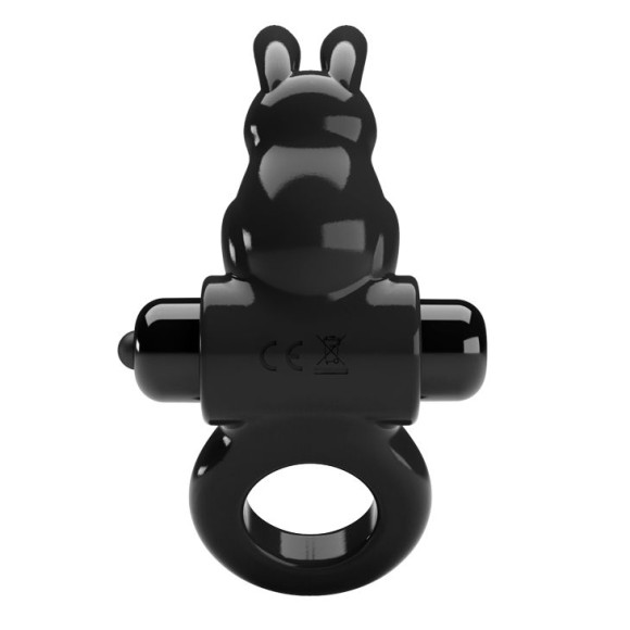 Черное эрекционное кольцо со стимулятором клитора в виде кролика Exciting ring Черное эрекционное кольцо со стимулятором клитора в виде кролика Exciting ring