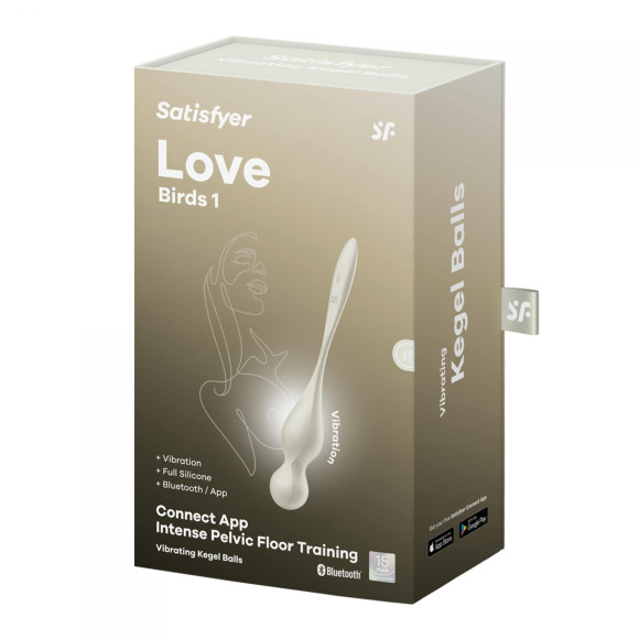 Белые вагинальные шарики Love Birds 1 Белые вагинальные шарики Love Birds 1
