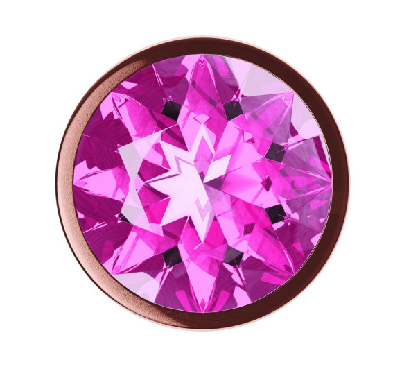 Пробка цвета розового золота с лиловым кристаллом Diamond Quartz Shine L - 8,3 см. Пробка цвета розового золота с лиловым кристаллом Diamond Quartz Shine L - 8,3 см.