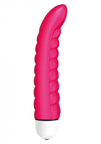 Розовый ребристый вибратор Joystick Sailor Comfort - 18 см. Розовый ребристый вибратор Joystick Sailor Comfort - 18 см.