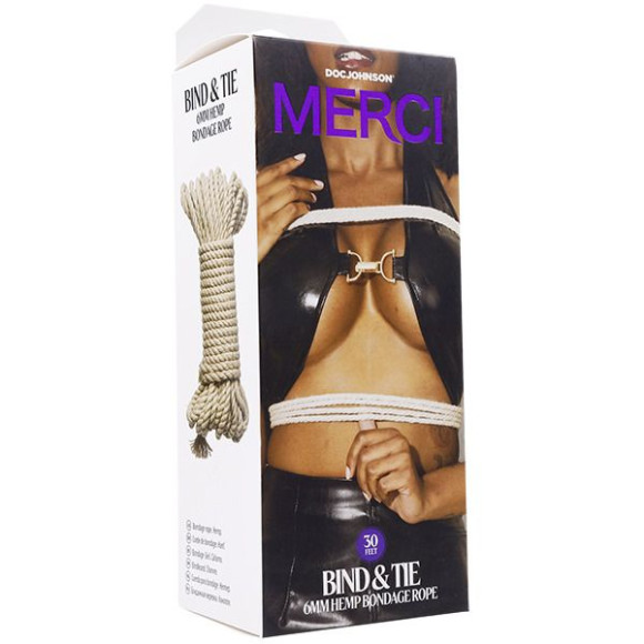 Верёвка для связывания и фиксации Bind&Tie - 9,14 м. Верёвка для связывания и фиксации Bind&Tie - 9,14 м.