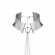 Серебристый ошейник с цепочками Desir Metallique Collar Серебристый ошейник с цепочками Desir Metallique Collar