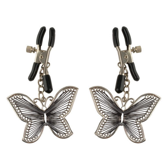 Зажимы на соски с бабочками Butterfly Nipple Clamps Зажимы на соски с бабочками Butterfly Nipple Clamps
