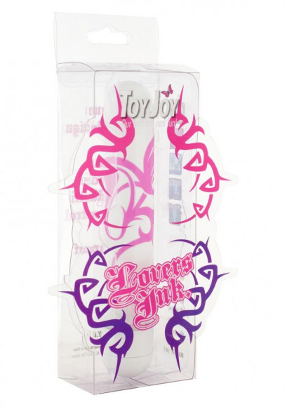 Белый вибратор с тату-принтом Lovers Ink Tattoo Small - 14,5 см. Белый вибратор с тату-принтом Lovers Ink Tattoo Small - 14,5 см.