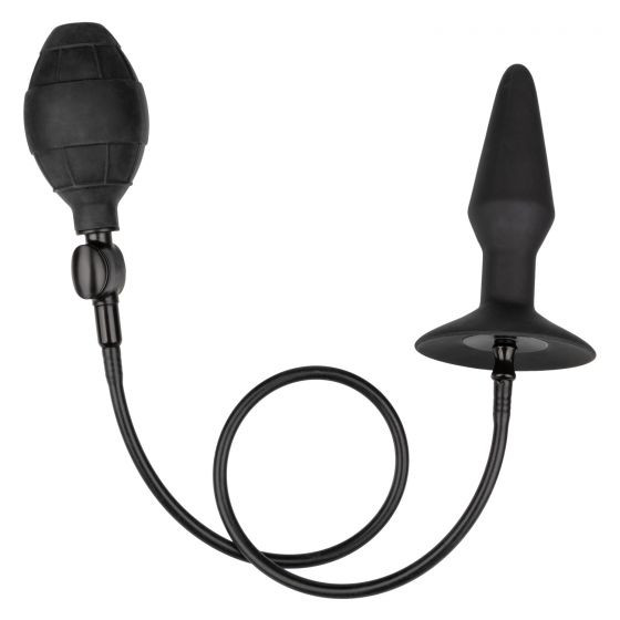 Расширяющаяся анальная пробка со съемным шлангом Medium Silicone Inflatable Plug - 10,75 см. Расширяющаяся анальная пробка со съемным шлангом Medium Silicone Inflatable Plug - 10,75 см.