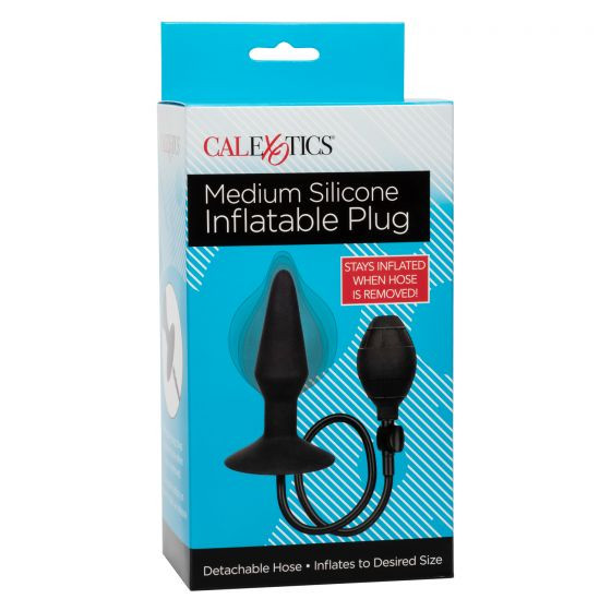 Расширяющаяся анальная пробка со съемным шлангом Medium Silicone Inflatable Plug - 10,75 см. Расширяющаяся анальная пробка со съемным шлангом Medium Silicone Inflatable Plug - 10,75 см.