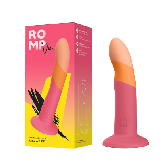 Яркий фаллоимитатор Romp Dizi с присоской - 18 см. Яркий фаллоимитатор Romp Dizi с присоской - 18 см.