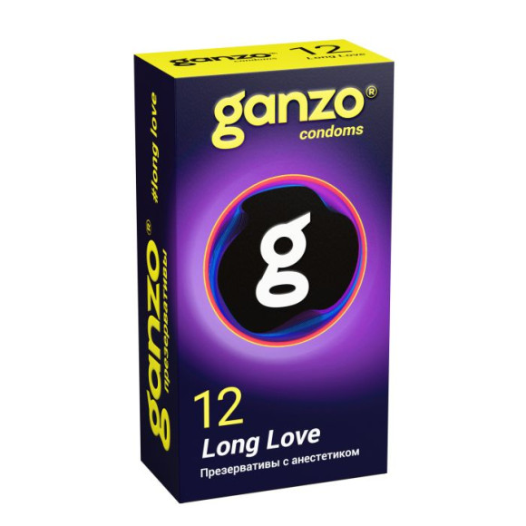 Презервативы с анестетиком для продления удовольствия Ganzo Long Love - 12 шт. Презервативы с анестетиком для продления удовольствия Ganzo Long Love - 12 шт.