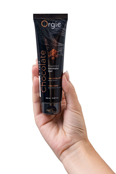 Интимный гель на водной основе Lube Tube Chocolate с шоколадным вкусом - 100 мл. Интимный гель на водной основе Lube Tube Chocolate с шоколадным вкусом - 100 мл.