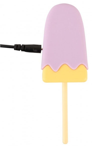 Сиреневый мини-вибратор в форме пломбира Vibrating Popsicle Сиреневый мини-вибратор в форме пломбира Vibrating Popsicle