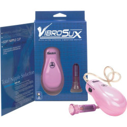 Розовый вибростимулятор для сосков VibroSux Розовый вибростимулятор для сосков VibroSux