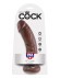 Коричневый фаллоимитатор 8 Cock - 20,3 см. Коричневый фаллоимитатор 8 Cock - 20,3 см.