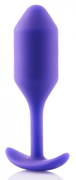Фиолетовая пробка для ношения B-vibe Snug Plug 2 - 11,4 см. Фиолетовая пробка для ношения B-vibe Snug Plug 2 - 11,4 см.