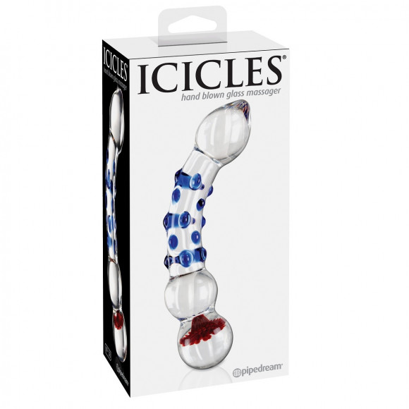 Стеклянный стимулятор ICICLES № 18 - 19 см. Стеклянный стимулятор ICICLES № 18 - 19 см.