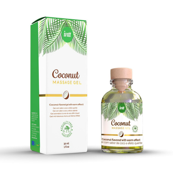 Массажный гель с ароматом кокоса Coconut - 30 мл. Массажный гель с ароматом кокоса Coconut - 30 мл.