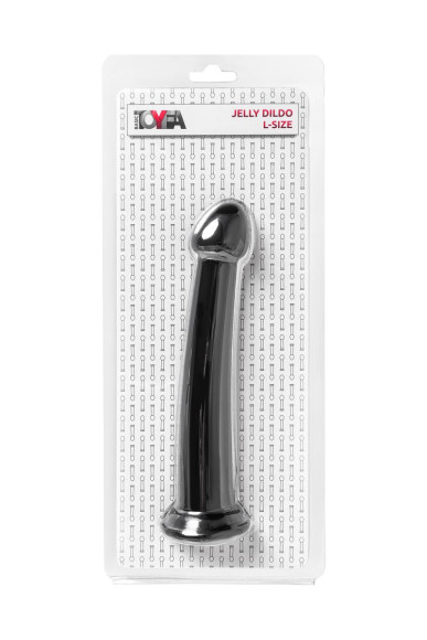 Черный нереалистичный фаллоимитатор Jelly Dildo L - 20 см. Черный нереалистичный фаллоимитатор Jelly Dildo L - 20 см.