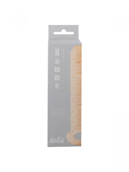 Телесный фаллоудлинитель Homme Long - 15,5 см. Телесный фаллоудлинитель Homme Long - 15,5 см.