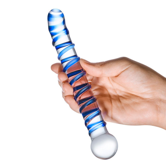 Изогнутый стеклянный фаллос G-Spot Glass Dildo - 17 см. Изогнутый стеклянный фаллос G-Spot Glass Dildo - 17 см.