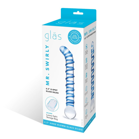 Изогнутый стеклянный фаллос G-Spot Glass Dildo - 17 см. Изогнутый стеклянный фаллос G-Spot Glass Dildo - 17 см.
