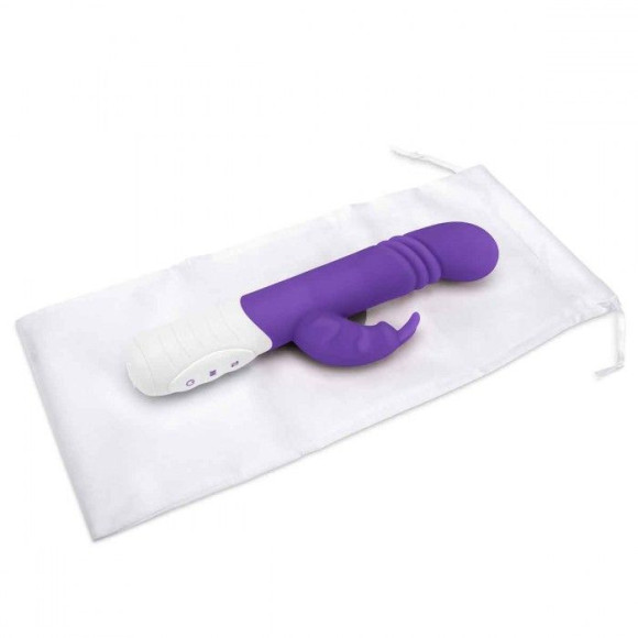 Фиолетовый массажер для G-точки Slim Shaft thrusting G-spot Rabbit - 23 см. Фиолетовый массажер для G-точки Slim Shaft thrusting G-spot Rabbit - 23 см.