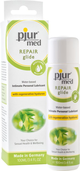 Регенирирующий лубрикант с гиалуроновой кислотой pjur MED Repair glide - 100 мл. Регенирирующий лубрикант с гиалуроновой кислотой pjur MED Repair glide - 100 мл.