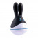 Чёрный клиторальный вибратор Muse Massager с ушками