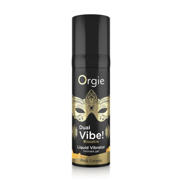 Съедобный гель Dual Vibe Pina Colada с эффектом вибрации и вкусом коктейля пина колада - 15 мл. Съедобный гель Dual Vibe Pina Colada с эффектом вибрации и вкусом коктейля пина колада - 15 мл.