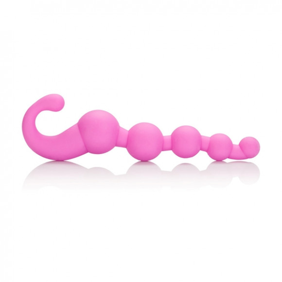Упругая розовая цепочка L Amour Premium Silicone Beaded Probes - 17 см. Упругая розовая цепочка L Amour Premium Silicone Beaded Probes - 17 см.