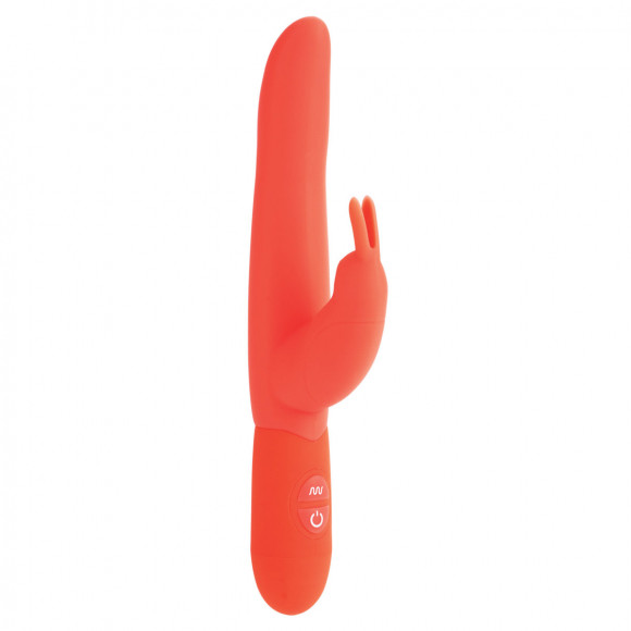 Оранжевый силиконовый вибратор Posh 10-Function Bounding Bunny Оранжевый силиконовый вибратор Posh 10-Function Bounding Bunny