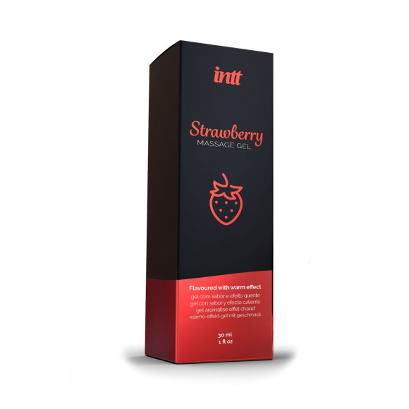 Массажный гель с ароматом клубники Strawberry - 30 мл. Массажный гель с ароматом клубники Strawberry - 30 мл.