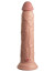 Телесный фаллоимитатор 9  Silicone Dual Density Cock - 25,4 см.
