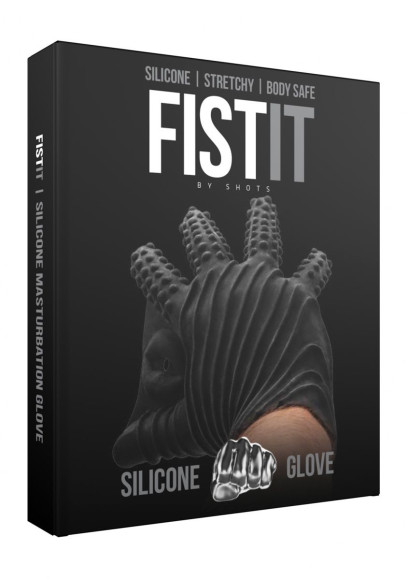 Черная стимулирующая перчатка-мастурбатор Masturbation Glove Черная стимулирующая перчатка-мастурбатор Masturbation Glove