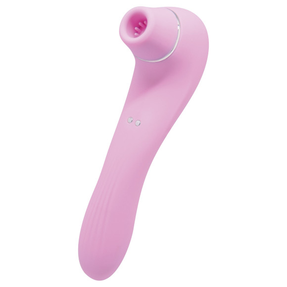 Розовый стимулятор Smoooch Clitoral Suction & Vibration - 18,6 см. Розовый стимулятор Smoooch Clitoral Suction & Vibration - 18,6 см.