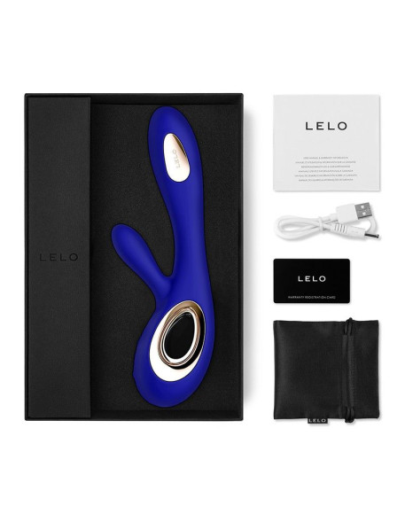 Синий вибратор-кролик Lelo Soraya Wave - 21,8 см. Синий вибратор-кролик Lelo Soraya Wave - 21,8 см.