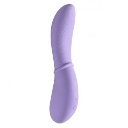 Сиреневый вибростимулятор Appetency Licking Tongue Vibe - 16,5 см.