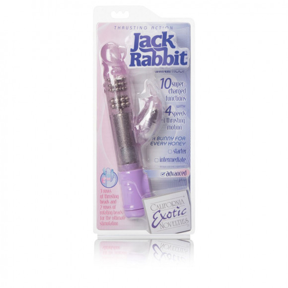 Искрящийся хай-тек вибратор Jack Rabbit - 24 см. Искрящийся хай-тек вибратор Jack Rabbit - 24 см.