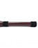 Бордовая плеть Maroon Leather Whip с гладкой ручкой - 45 см.