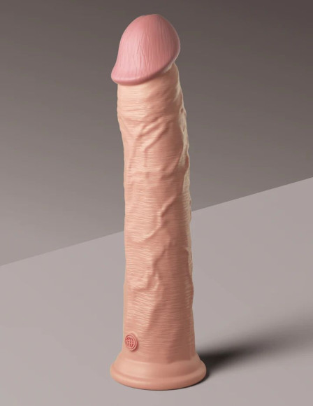 Телесный фаллоимитатор-реалистик King Cock Ellite Dual Density - 28 см. Телесный фаллоимитатор-реалистик King Cock Ellite Dual Density - 28 см.