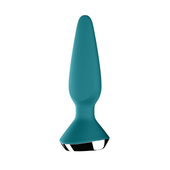 Бирюзовая анальная пробка с вибрацией Satisfyer Plug-ilicious 1 - 13,5 см. Бирюзовая анальная пробка с вибрацией Satisfyer Plug-ilicious 1 - 13,5 см.