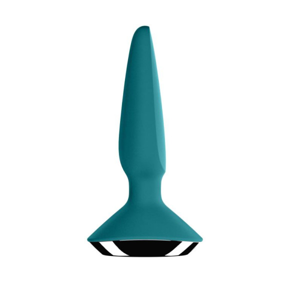 Бирюзовая анальная пробка с вибрацией Satisfyer Plug-ilicious 1 - 13,5 см. Бирюзовая анальная пробка с вибрацией Satisfyer Plug-ilicious 1 - 13,5 см.