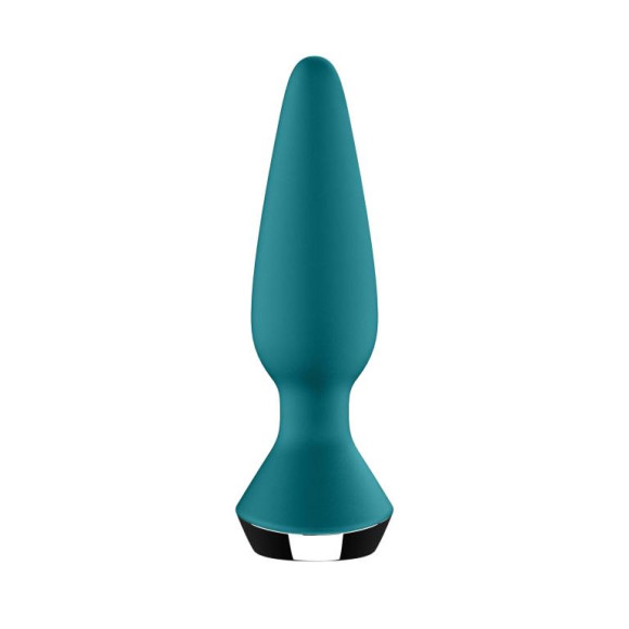 Бирюзовая анальная пробка с вибрацией Satisfyer Plug-ilicious 1 - 13,5 см. Бирюзовая анальная пробка с вибрацией Satisfyer Plug-ilicious 1 - 13,5 см.
